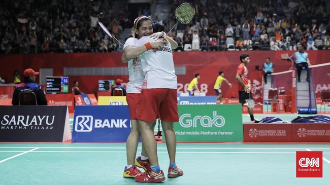 Ganda putri Indonesia, Leani Ratri Oktila/Khalimatus Sadiyah berhasil melangkah ke final badminton Paralimpiade Tokyo 2020.