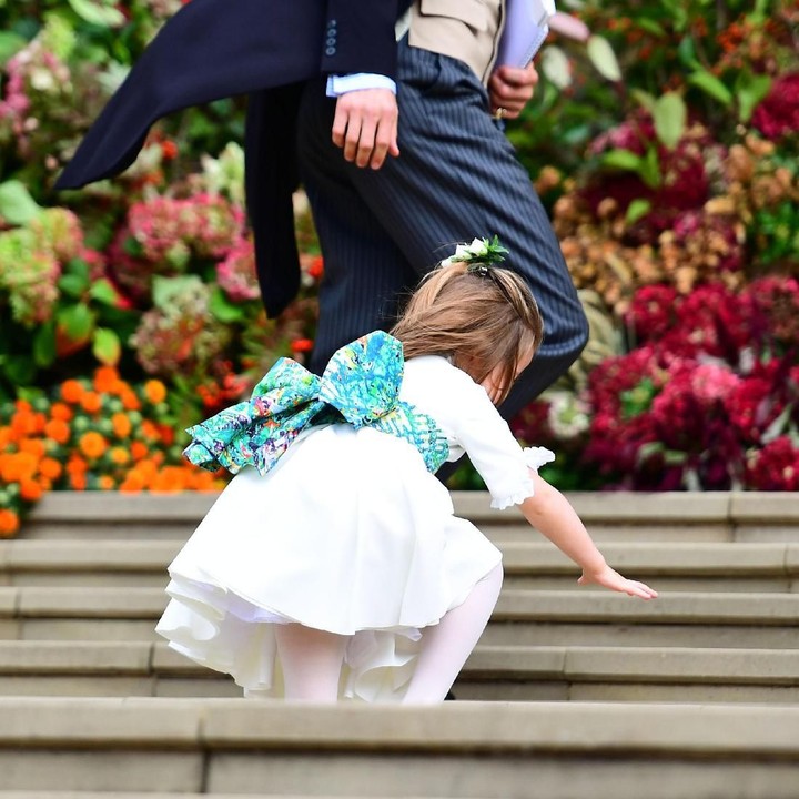 <p>Putri Charlotte hebat deh, biar jatuh tapi nggak nangis. (Foto: Victoria Jones - WPA Pool/Getty Images)</p>
