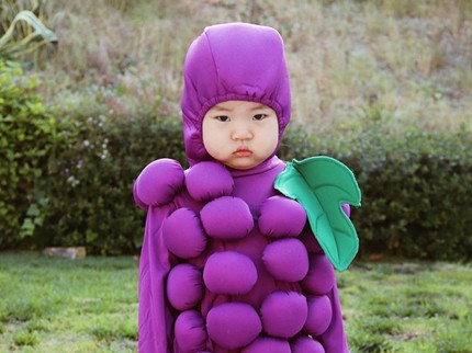 8 Foto Cute Anak Pakai Kostum Makanan