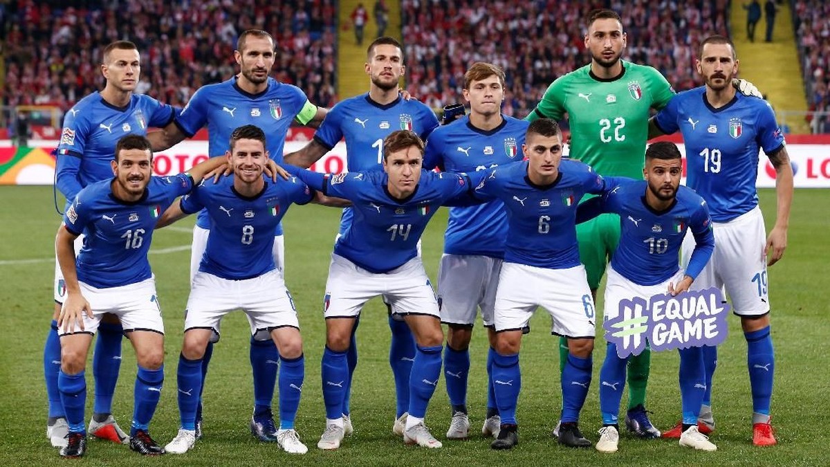 FOTO: Timnas Italia Akhirnya Menang Bersama Mancini