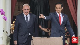 Bertemu Jokowi, Menlu Palestina Apresiasi Dukungan RI