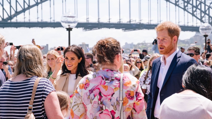 Usai mengumkan kabar kehamilan, Meghan Markle dan Pangeran Harry mengunjungi Sydney, Australia.