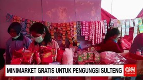 Minimarket Gratis Untuk Pengungsi Sulteng