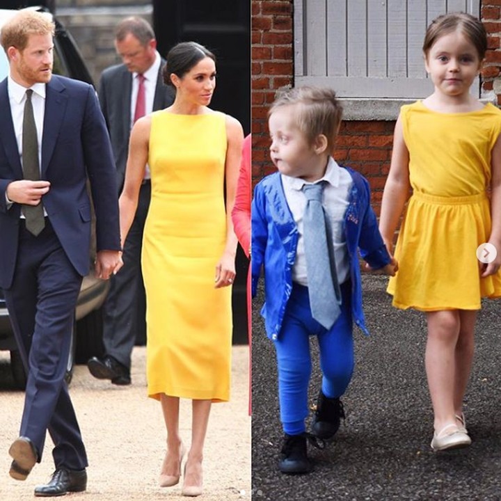 Pangeran Harry mendadak lebih pendek nih dari Meghan Markle. (Foto: Instagram @thegirlandhergoats)