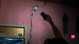 VIDEO: Tanah Bergerak di Tangerang, Tembok 17 Rumah Retak