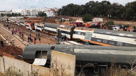 FOTO: Kecelakaan Kereta Membawa Maut di Maroko