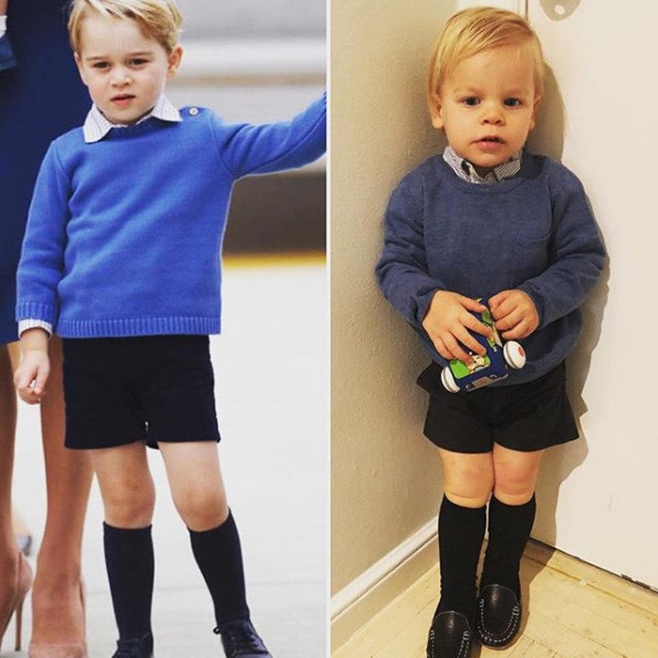 Pakaiannya mirip Pangeran George ya, Bun? (Foto: Instagram @wittyotter)