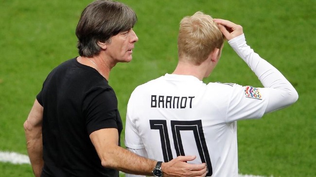 Pelatih timnas Jerman Joachim Loew terancam dipecat dari jabatannya setelah menelan kekalahan 1-2 dari Prancis di laga ketiga Grup 1 UEFA Nations League.