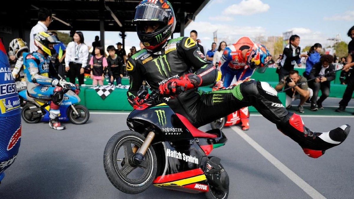 FOTO: Duel Balap Motor Mini Jelang MotoGP Jepang