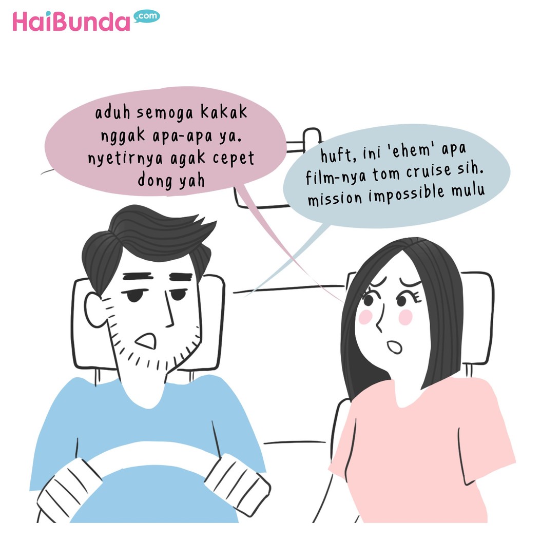 Begini cerita Bunda dan Ayah di komik ini saat ingin mencari waktu untuk 'ehem'. Nah, Bunda dan suami punya cerita apa terkait waktu 'ehem'. Share dong, Bun.