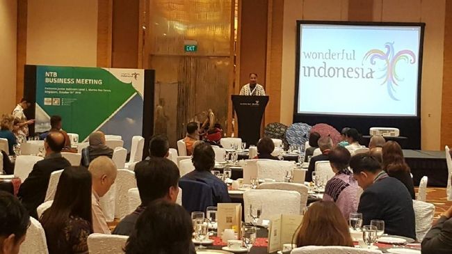 Menteri Pariwisata Arief Yahya menegaskan pariwisata di NTB sudah pulih. Dia menyampaikan hal itu dalam acara ITB Asia 2018 di Singapura.