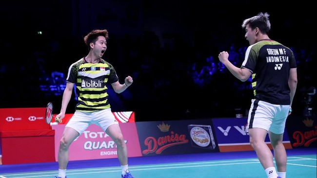 Kevin Sanjaya Sukamuljo/Marcus Fernaldi Gideon meraih kemenangan di Denmark Terbuka. Hal itu menunjukkan Kevin/Marcus begitu akrab dengan partai final.