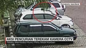Aksi Pencurian Terekam Kamera CCTV