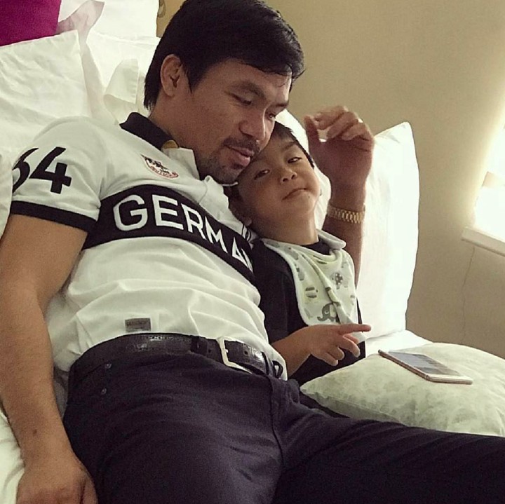 <p>Sesibuk apapun, Manny Pacquaio selalu menyempatkan waktu buat buah hatinya. (Foto: Instagram/mannypacquiao)</p>