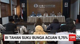 BI Tahan Suku Bunga Acuan 5,75%