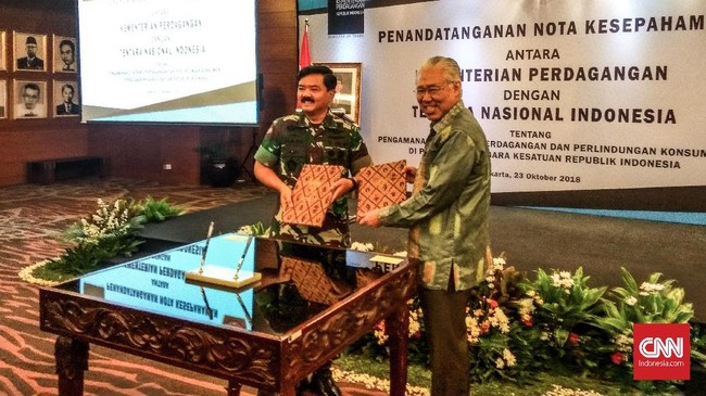 Kementerian Perdagangan dan TNI menjalin kerja sama mengatasi penyelundupan di perbatasan yang mungkin meningkat akibat perang dagang antara AS dan China.