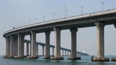 FOTO: Jembatan Laut Hong Kong-Makau Jembatan laut terpanjang di dunia yang menghubungkan Hong Kong, Zhuhai, dan Makau ke daratan China telah dibuka secara resmi pada 23 Oktober 2018.
