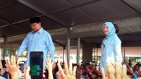 Istri Sandiaga Temani Prabowo Deklarasikan Gerakan Emas