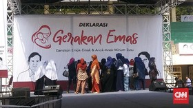 Emak-emak Mengeluh Tak Dapat Bingkisan Deklarasi Emas Prabowo