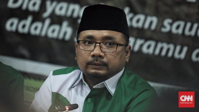Ketua Umum GP Ansor Yaqut Cholil Qoumas kembali dilaporkan oleh Pusat Hak Asasi Muslim Indonesia (Pushami) atas tindakan anggota Banser membakar bendera HTI.