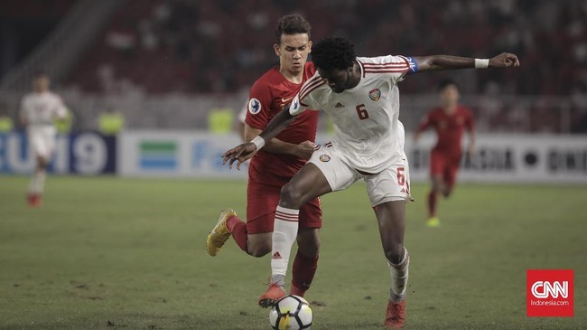 Timnas Indonesia U-23 untuk sementara mampu bermain imbang 1-1 lawan Arab Saudi pada babak pertama CFA International Tournament 2019, Selasa (15/10).