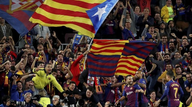 FOTO: Barcelona Bungkam Inter Milan di Liga Champions