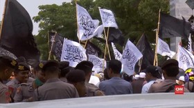 VIDEO: Ada Tuntutan Bubarkan Banser di Aksi Bela Tauhid