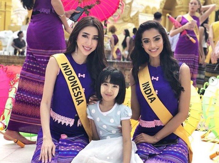 Foto Juara 3 Miss Grand International Nadia Purwoko dan 