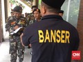 Banser dan Aparat Gabungan Kawal Natal di Katedral Jakarta