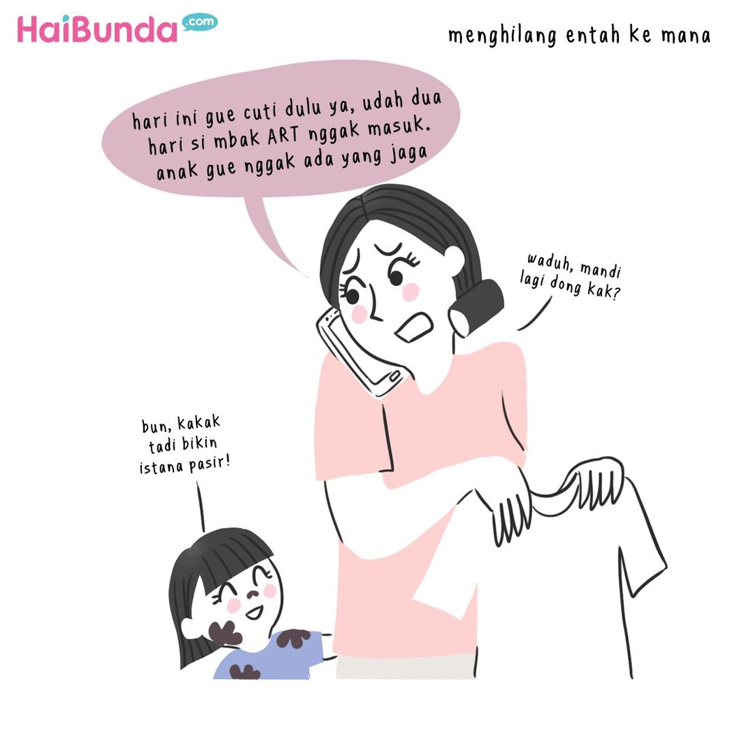 Beginilah balada asisten rumah tangga (ART) di keluarga Bunda di komik ini. Balada si mbak ART apa yang terjadi di keluarga Bunda?
