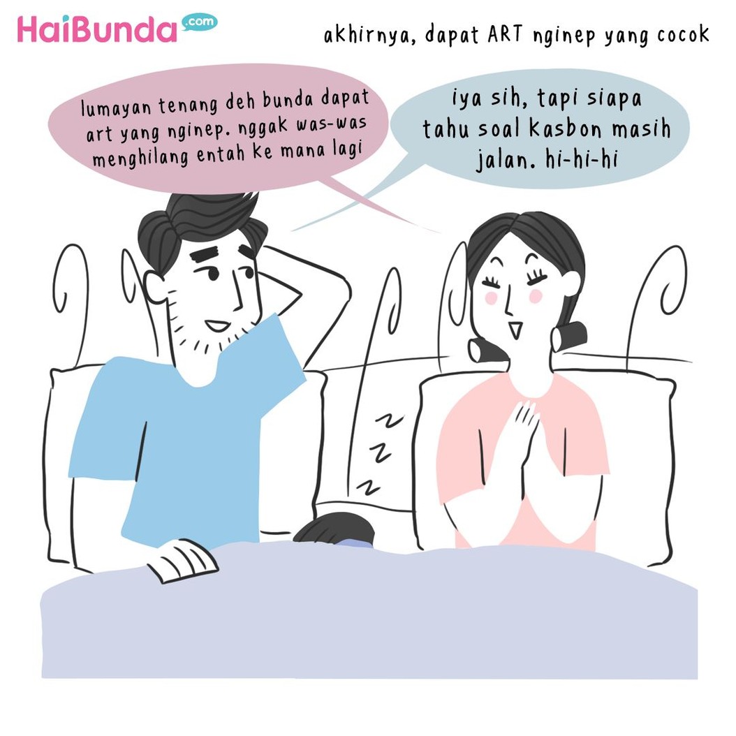 Beginilah balada asisten rumah tangga (ART) di keluarga Bunda di komik ini. Balada si mbak ART apa yang terjadi di keluarga Bunda?