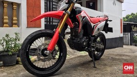 Ganti Kaki-kaki Supermoto CRF150L Tidak Sampai Rp4 juta