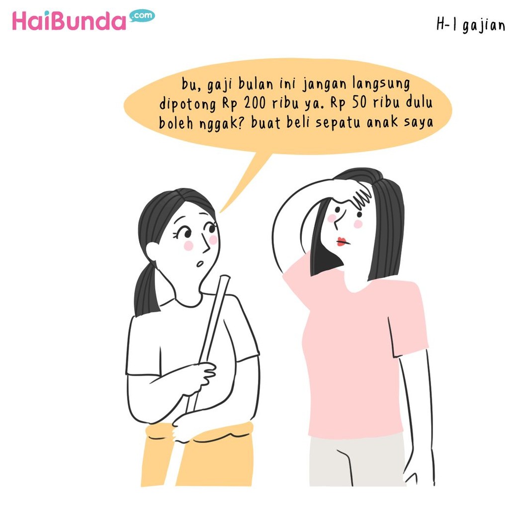 Beginilah balada asisten rumah tangga (ART) di keluarga Bunda di komik ini. Balada si mbak ART apa yang terjadi di keluarga Bunda?