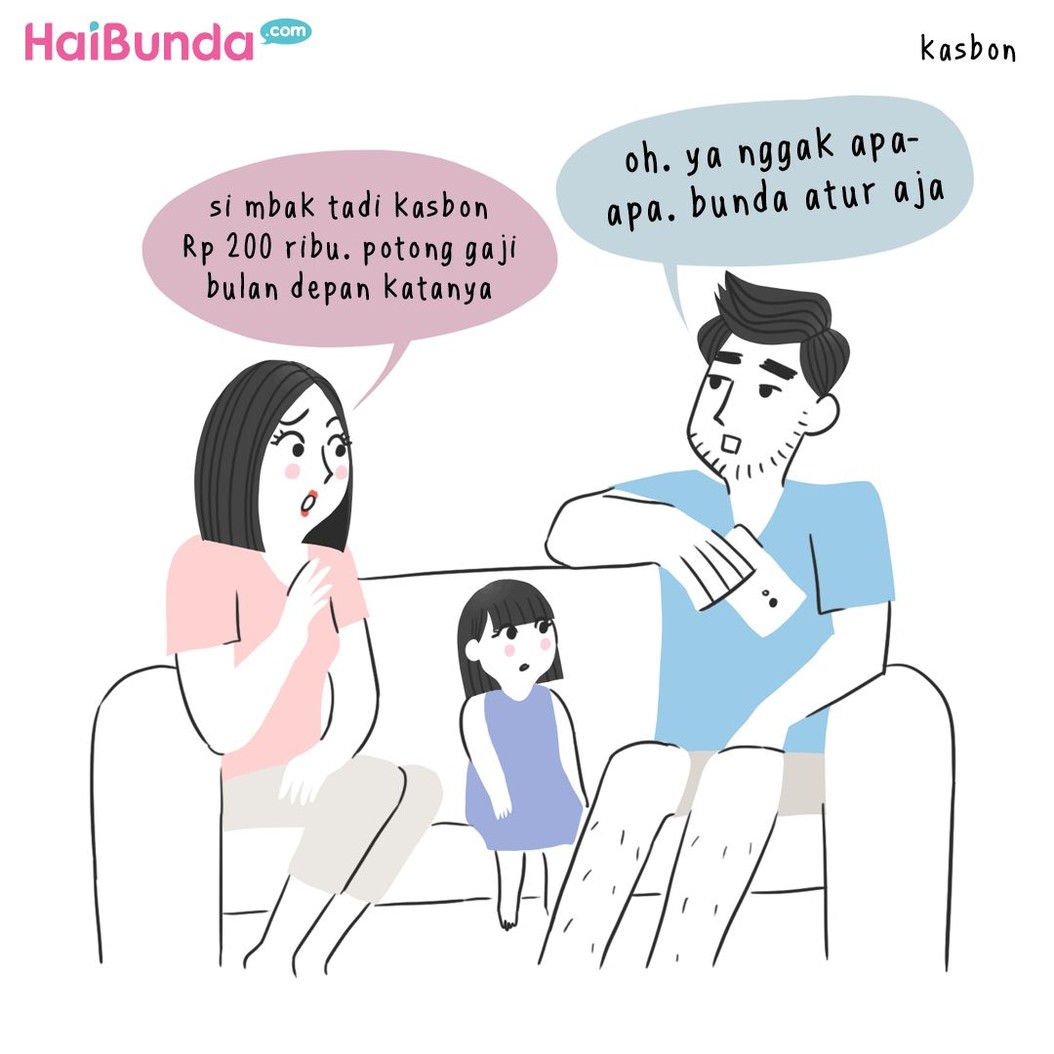 Beginilah balada asisten rumah tangga (ART) di keluarga Bunda di komik ini. Balada si mbak ART apa yang terjadi di keluarga Bunda?