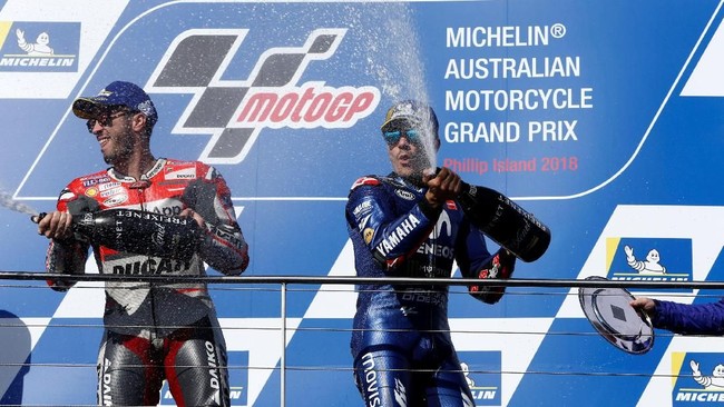 FOTO: Vinales Akhiri Rekor Buruk Yamaha di MotoGP Australia