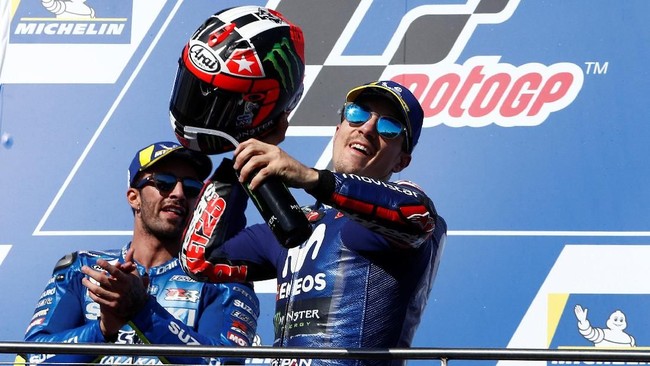 MotoGP Valencia 2018 akan menjadi duel perebutan peringkat ketiga di klasemen pebalap bagi dua pebalap Yamaha Valentino Rossi dan Maverick Vinales.