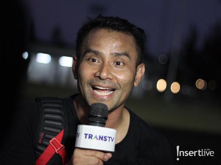 Saat ditemui di daerah Senayan, Jakarta ( 22/10/2018). Penyanyi Judika menyempatkan diri untuk berolahraga sepak bola, bersama rekan sesama public figure.