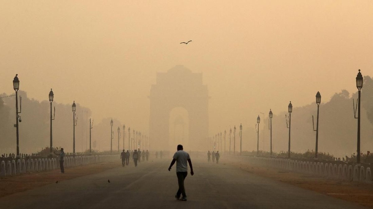 FOTO: New Delhi Dikepung Polusi