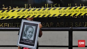 FOTO: Aksi Protes Ekskusi Mati TKI Tuti Tursilawati