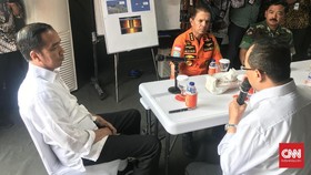 Jokowi Instruksikan Tim SAR Kerja Keras Evakuasi Lion Air