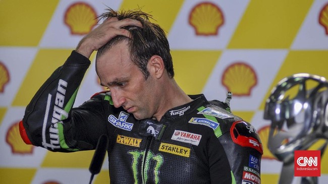 Johann Zarco kesal mendapat hukuman start dari pit lane di MotoGP Styria 2020 di Sirkuit Red Bull Ring, Minggu (23/8).
