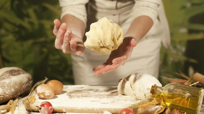 Artisanal bakery: Fermenting dough for Jam Bread or 