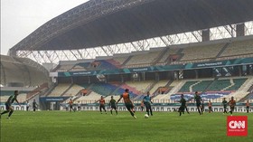 Sebelum ke Singapura, Timnas Indonesia Latih Tendangan Bebas