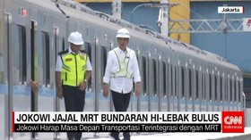 Jokowi Jajal MRT Bundaran HI-Lebak Bulus