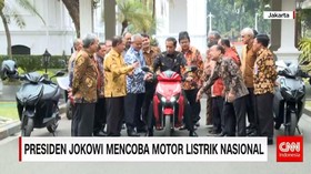 Presiden Uji Motor Listrik Buatan Indonesia