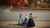 FOTO: Rona Seoul di Musim Gugur Suasana romantis sangat terasa saat musim gugur di kota Seoul, Korea Selatan.
