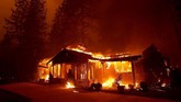 FOTO: 'Kota Surga' California Hancur Dilalap Api Kebakaran hutan menghancurkan Kota Paradise, utara California, Amerika Serikat, hingga memaksa sedikitnya 26 ribu orang dievakuasi.