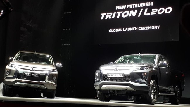 Mitsubishi Triton baru dikenalkan di Thailand. Perbedaan paling bisa dirasakan di bagian depan yang kini diduga mirip desain MPV Xpander.