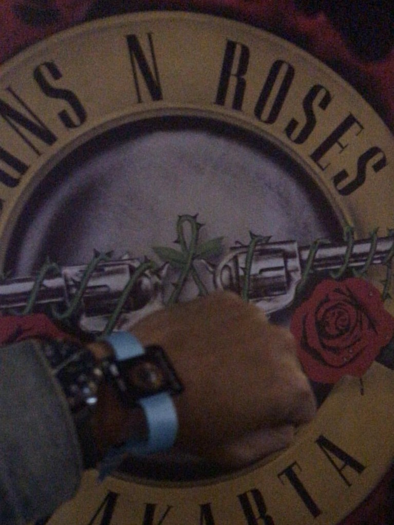 Guns N' Roses melangsungkan konsernya bertajuk Not In This Lifetime Tour 2018 di Jakarta, Kamis (9/11). Beberapa selebriti pun nampak hadir dalam konser itu.