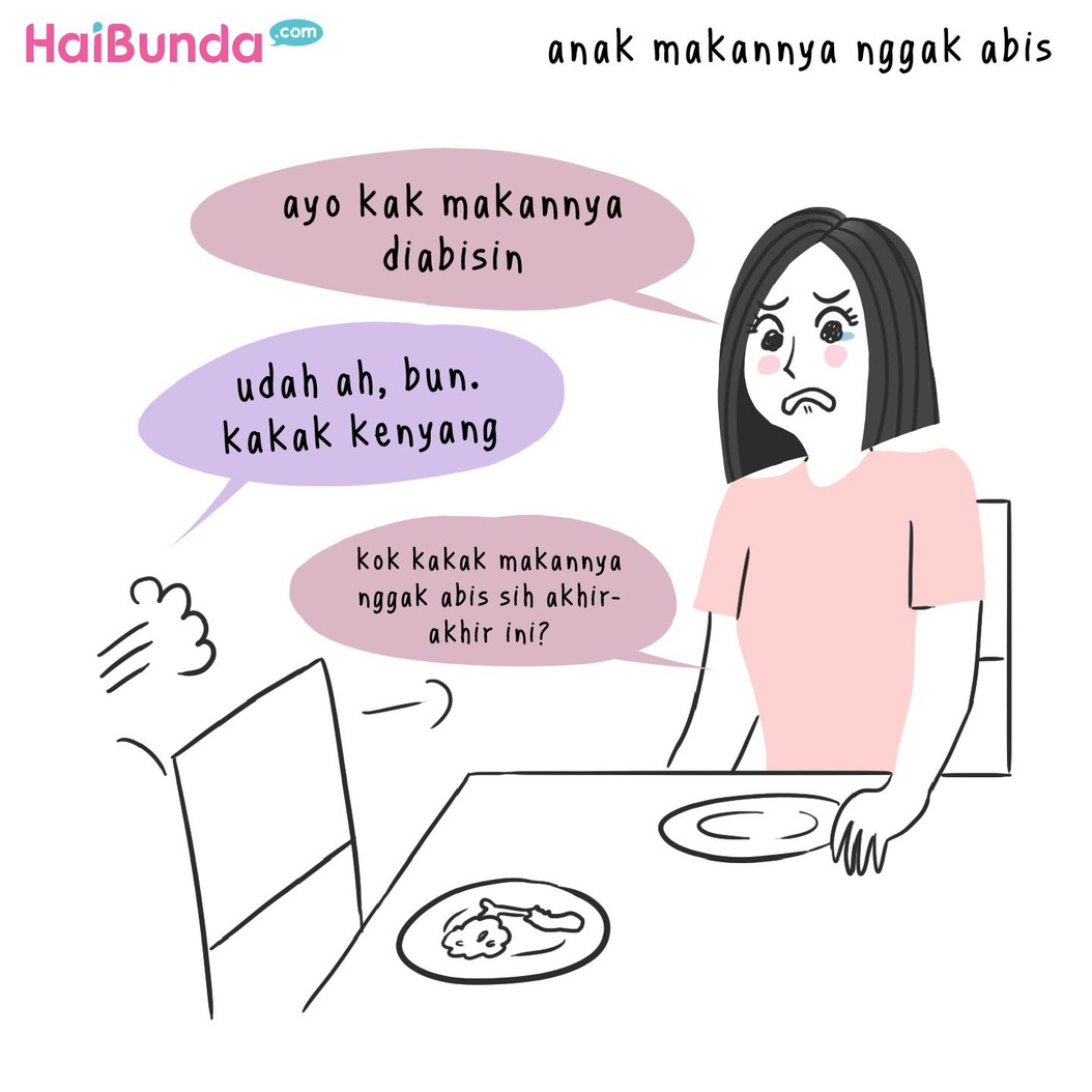 Beberapa hal bisa bikin bunda di komik ini sedih. Untuk Bunda, hal-hal apa sih yang biasanya bikin sedih? Share yuk di kolom komentar.